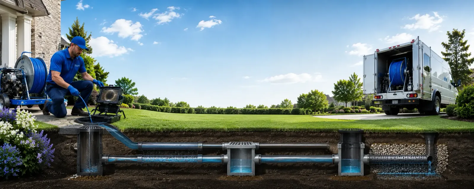 Outdoor drain cleaning information for Hop Bottom, PA